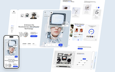 MindReader - App Design app design illustration logo ui ux