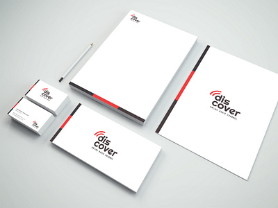 Branding & Stationary for Radio Station branding business card envelope graphic design l letter print radio stationary