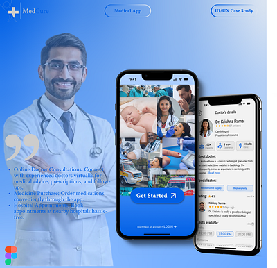 Medical app || UI/UX design app branding design graphic design layouts logo prototyping ui ux vector