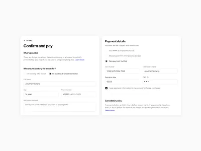Web design payment widget ✦ Lytesnap dashboard design interface payment product service startup ui ux widget