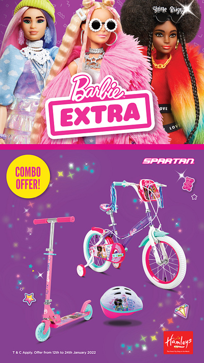 Barbie Extra - Combo Bike Deisgn 2022 graphic design illustration