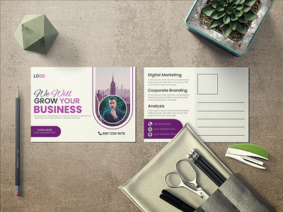 Post Card Design 3d advertising animation brand identity branding business flyer graphic design logo marketing motion graphics post card design postcard presentation social media post visual identity