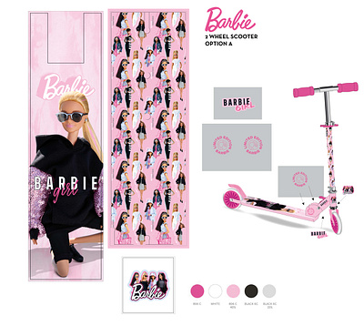 Barbie Inspired - 2 Wheel Scooter Design barbie graphic design illustration product design product development