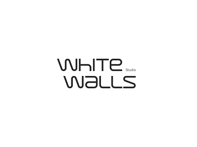 White Walls brand design brand identity branding identity interior interior logo logo logo design logotype minimal logo minimalist typography wordmark