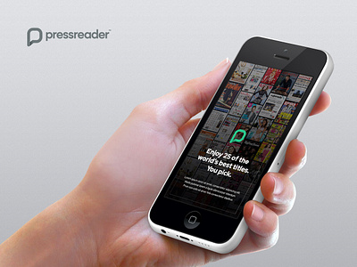 Splash Screen for PressReader MX App app store connect apps appstore graphic design ios splash screen