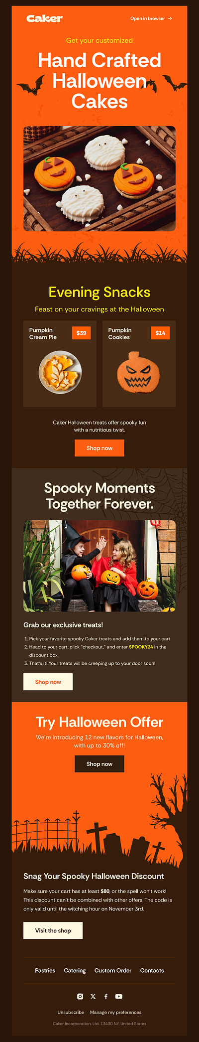 Halloween Email Template for Newsletter email design email templates halloween newsletter