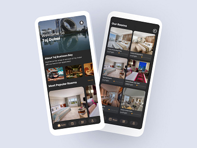 Taj Dubai App | Ui Ux Design 3d branding ui