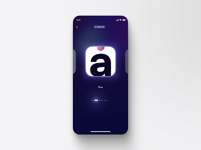 App icon customisation animation app app icon customisation graphic design icon minimal mobile pagination personalisation slider
