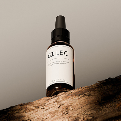 GILEC 3d 3d product 3d render blender branding cgi essential oil product design product render render