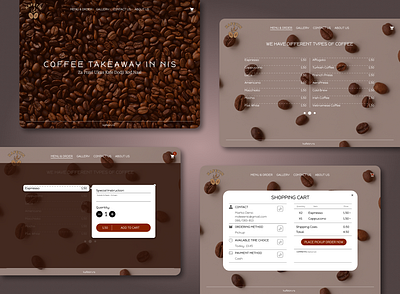 Coffee TakeAway Website coffee design figma graphic design web webdesign