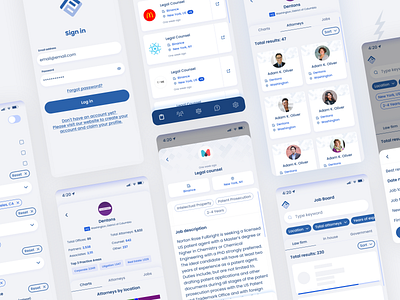 Firm Prospects career cleanui community design details filters input job job list job search loading login logo mobile profile reseach search ui kit updates user