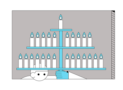 light the 🕯🕯🕯 candle illustration