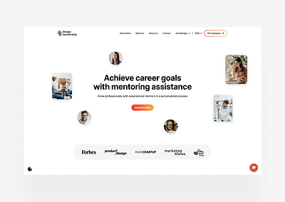 Mentoring website figma mentor program ui ux web web design webflow