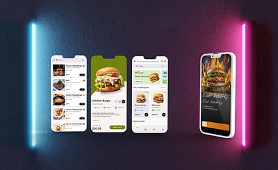 Food App UI Design app app design clean delivery delivery app design food food app food delivery app mobile mobile app mobile app design restaurant app ui ui design uiux ux