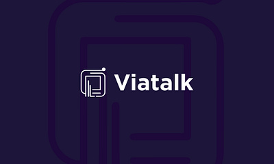 Viatalk Logo & Brand Identity abstract logo brand identity branding corporate branding creative logo flat logo logo logo design logotype minimal logo modern logo