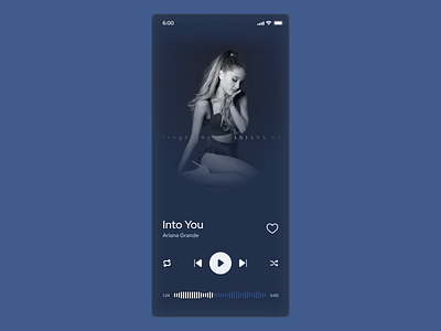 Music Player dailyui mobile musicplayer