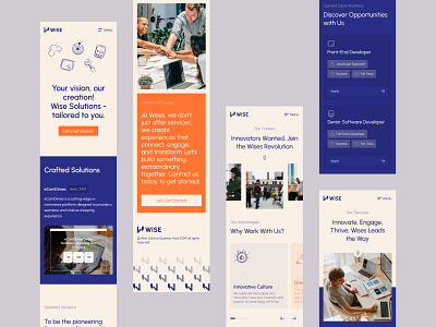 Wise Solutions Responsive Design digital studio interactive design minimal design mobile mobile design responsive design ui design uiux user interface website