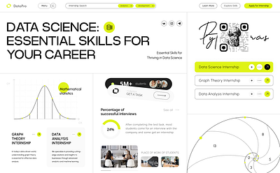 AI - Data Science & Machine Learning Template ai artificial intelligence branding data analytics data science design landingpage layout machine learning product science ui ux uxui web3 website