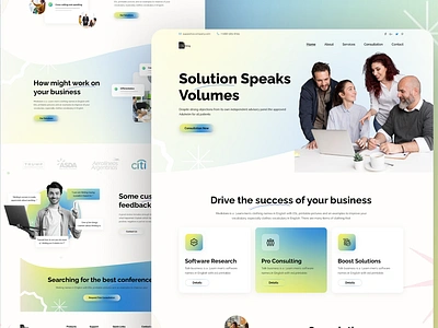 Melting- Business Consultancy Landing Page business clean consultancy design graphic design homepage landing page minimal design service page typography ui ux webpage website website design