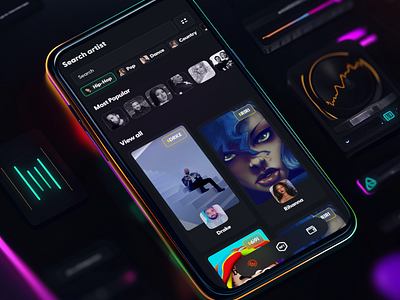 Web3 Music Platform app crypto crypto app design deutsch enterprise design follower german insta music nft nft app social social app social networking ui uiux ux web3 web3 app