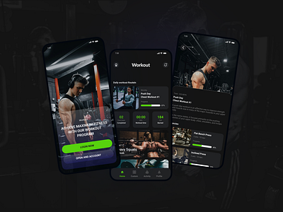 Fitness App app app design design figma figma design fitness fitness app graphic design gym app notification shaileedesign typography ui uiux design ux design wireframes workout app yoga app