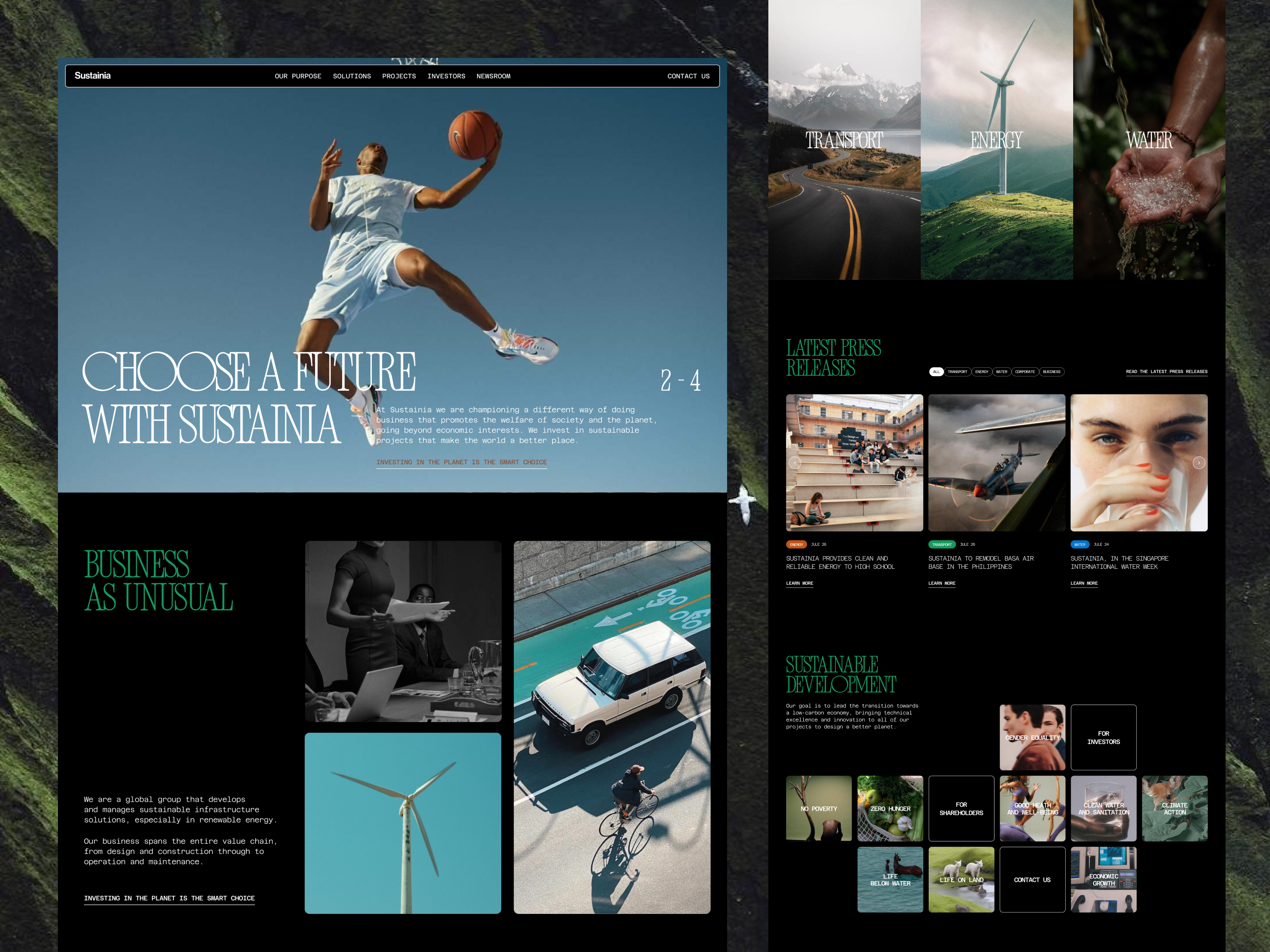 Corporate Website: Designing for a Greener Tomorrow business corporate corporate website design ui ux web website