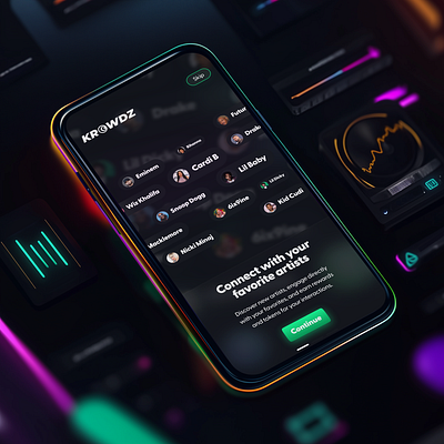 Web3 Social Music App crypto cryptocurrency design deutsch enterprise design german music music app social social app social media ui uiux ux web3 web3 app