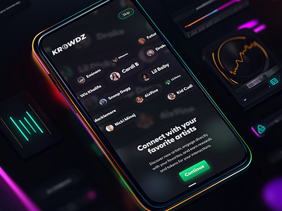 Web3 Social Music App crypto cryptocurrency design deutsch enterprise design german music music app social social app social media ui uiux ux web3 web3 app