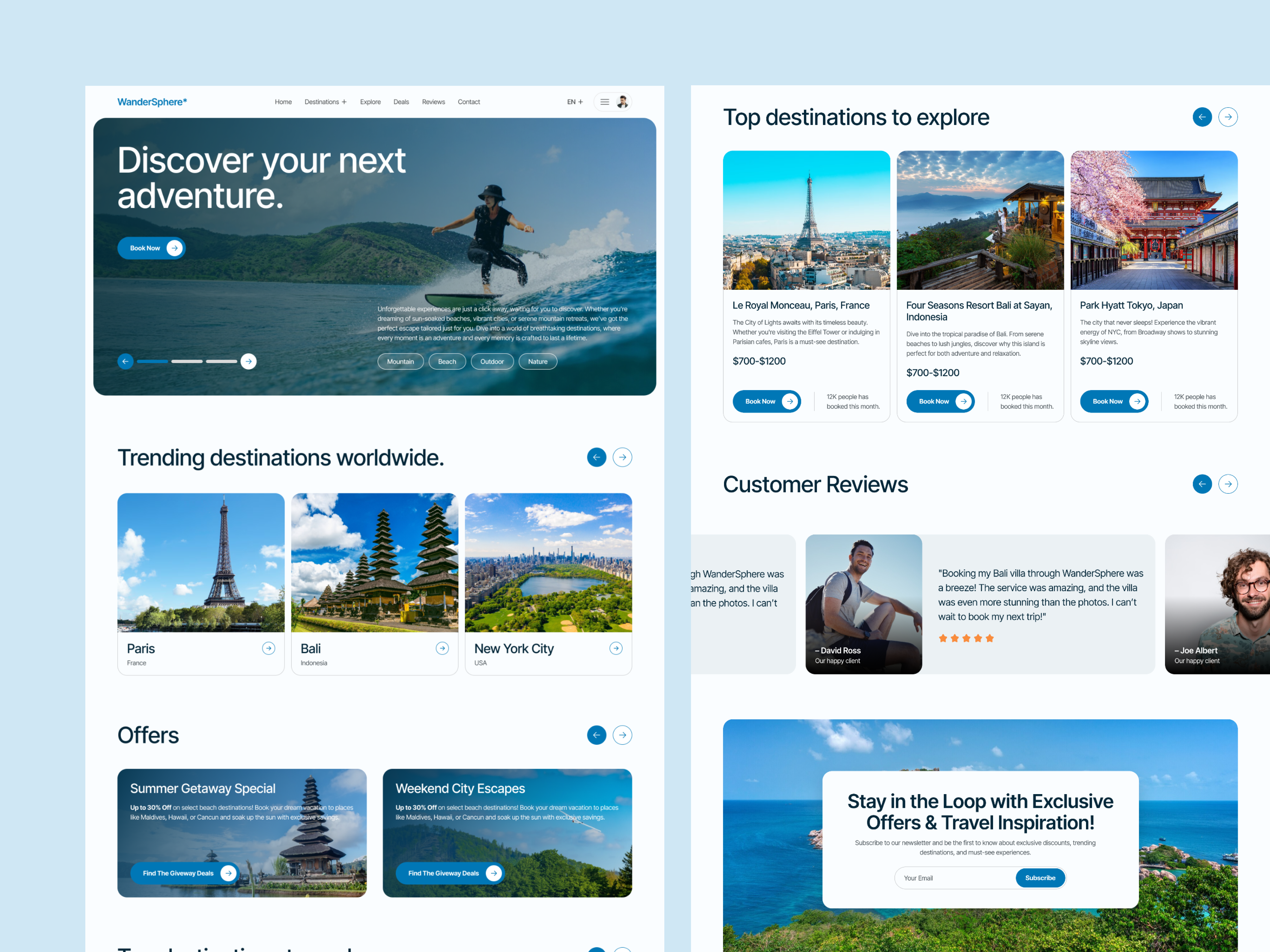 Example of Premium Website UI/UX Design