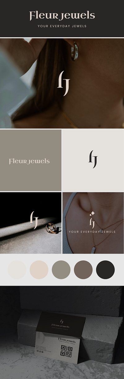 Fluer Jewels (Branding) branding graphic design jewelru brand logo