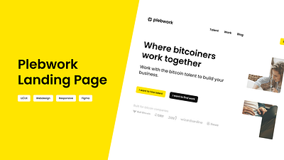 Plebwork Landing Page Update branding responsive ui ux webdesign