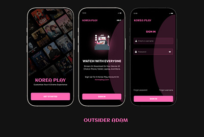 korea play animation appdesign korea movies netflix ui uiux