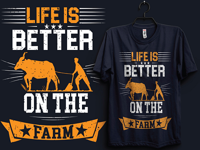 Farming T-Shirt Design. best best tshirtdesign designbest designinspiration dribbble farm logo t shirt