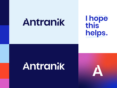 Antranik - Logo design blue brand design branding cardio coach coaching color palette exercise fitness gradient health logo logo design personal trainer poppins sans serif training weightlifting wellness wordmark