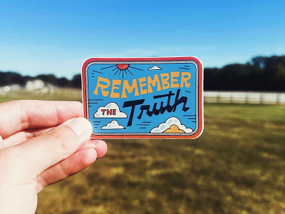 Remember The Truth branding illustration lettering merch design skitchism sticker t shirt typography vintage