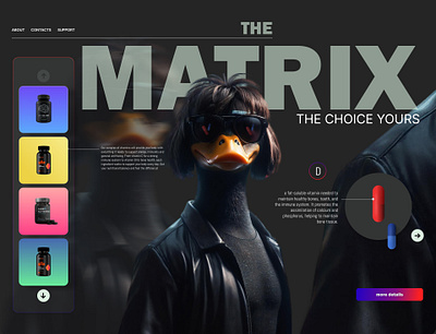 Matrix - Vitamins design graphic design illustration ui ux