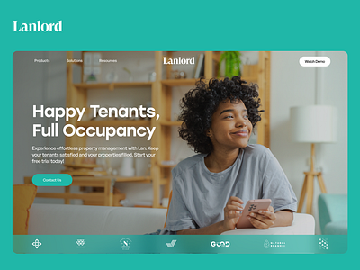 Tenant Website Design design logo ui ux website