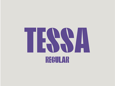 Tessa Font type