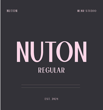 Nuton font type