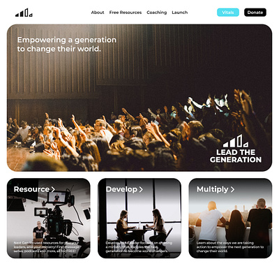 Landing Page [Hero Section] - Lead the Generation branding business design graphic design hero section landing page non profit religious ui ux web design