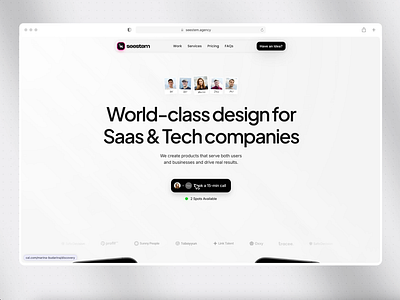 My new "Seestem" Design Agency Website agency animation design framer landing page minimal design modern uiux web web design web motion website