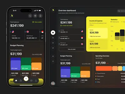 Rockpay® - Dark mode version analytic darkmode dashboard design desktop finance interface mobile mobile app ui ui ux ui design uiuxdesign wallet web web app web design
