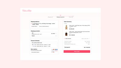 Day 2 - Credit Card Checkout #DailyUI checkout creditcard design ecommerce lightmode macos makeup pink ui ux