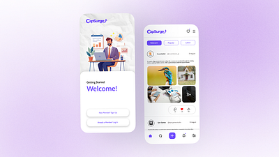 CapSurge - App Design Project app design branding graphic design ui ux