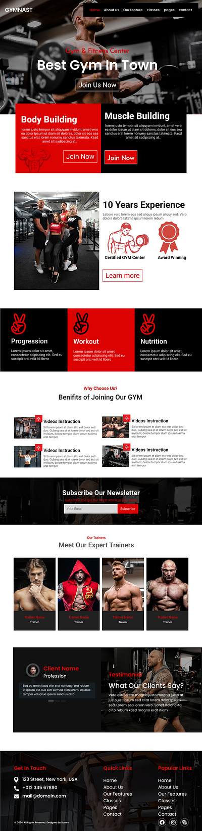 Gym Website UI/UX Design - Fitness and Functionality digitalfitness fitnessappdesign fitnessui fitnessuiux fitnesswebdesign gymwebdesign gymwebsite interfacedesign responsivedesign ui uiuxdesign uiuxforfitness webdesign webdesigninspiration