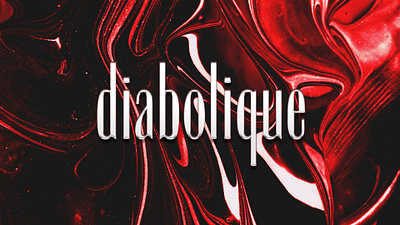 Diabolique font black and red condensed display font elegant femme fatale font design french graphic design movie old movie typeface typography woman