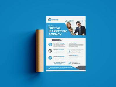 Digital Marketing Agency Flyer Design Template marketing flyer