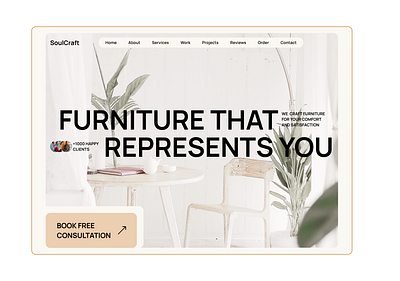 Landing Page for Furniture Brand brand design furniture graphic design landing page uxui design web design