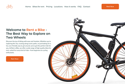 Rent a Bike bike cycling design eco friendly transportation graphic design rentbike ui