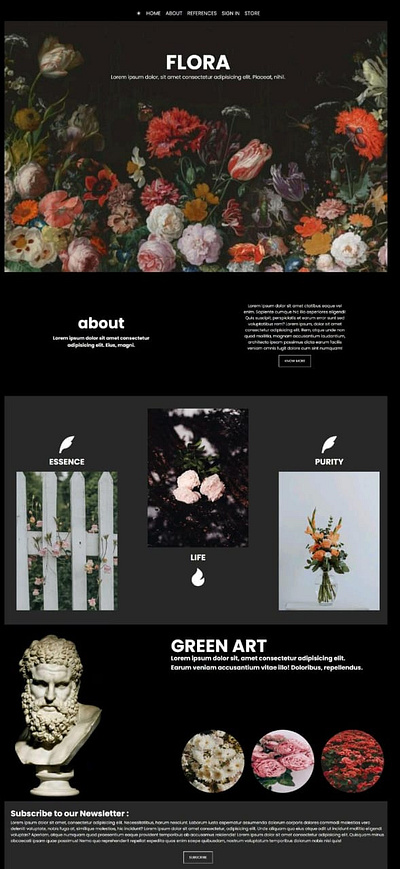 FLORA branding graphic design ui